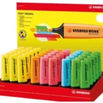 Surligneurs fluorescents multicolores (Boite de 36)