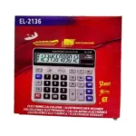 Calculatrice électronique EL-2136 12 chiffres Dual Power avec grand écran